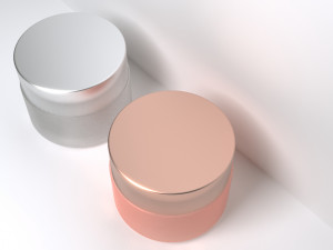 3D Cosmetics Glass Jar Model 3D