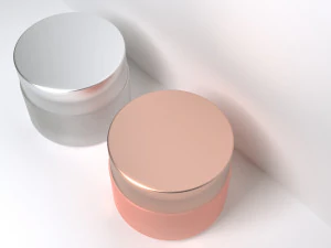 3D Cosmetics Glass Jar 3D Model