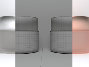 3D Cosmetics Glass Jar Model 3D