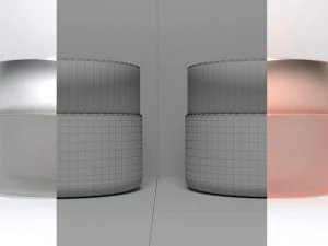 3D Cosmetics Glass Jar 3D Model