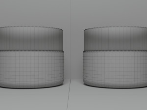 3D Cosmetics Glass Jar Model 3D