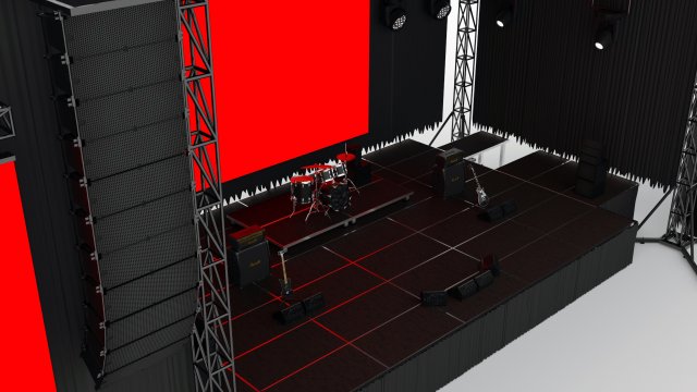 Concert Stage Event Full Setup Modèle 3D in Autre 3DExport