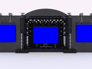 3D Concert Stage Event Full Setup 3D 모델