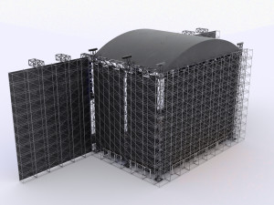 3D Concert Stage Event Full Setup 3D 모델