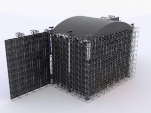 3D Concert Stage Event Full Setup 3D Model