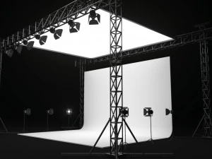 Studio Photography Lights 3D Model