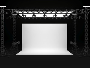 Studio Photography Lights 3D Model