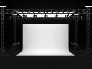 Studio Photography Lights 3D Model