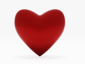 3D Love Heart Valentines Day 3D 모델