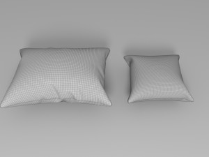 3D Pillows Set 3D 模型