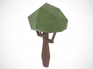 3D Tree Set Cartoon 3D 模型