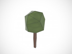 3D Tree Set Cartoon 3D 模型