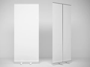 Banner Roll-Up Stand 3D Model