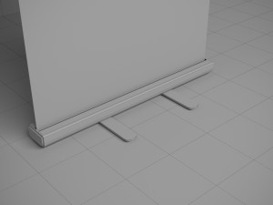 Banner Roll-Up Stand Modelo 3D
