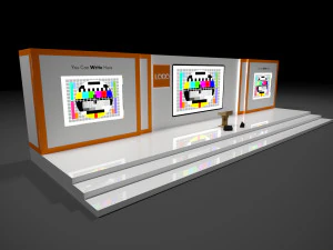 Дизайн сцени події 3D Модель