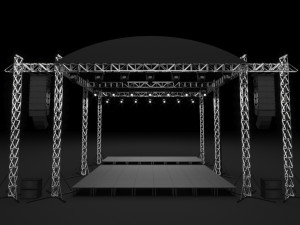 3D Concert Stage Event 3D 模型