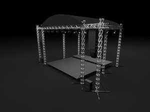 3D Concert Stage Event 3D 模型