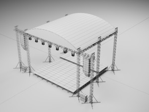 3D Concert Stage Event 3D 模型