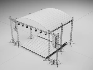 Evento de palco de concerto Modelo 3D Modelo 3D