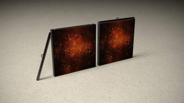 Led Screen Panel Model 3D .c4d .max .obj .3ds .fbx .stl .blend 
