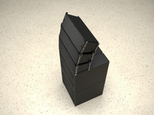 Concert Speaker Sound System Line Array 3D Model