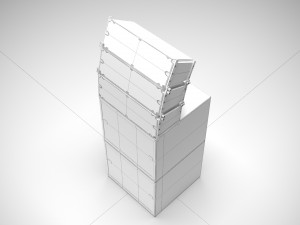 Concert Speaker Sound System Line Array 3D Model