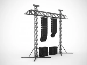 Konser Ses Sistemi Line Array 3D Model