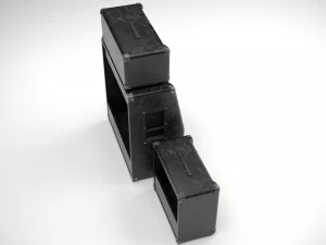 Marshall Guitar Amp and Header 3D Model