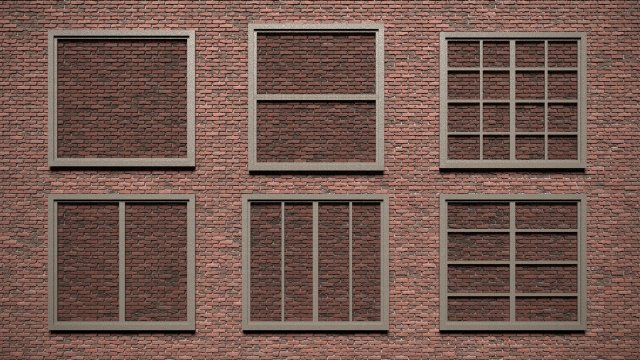 Classic victorian georgian bay window wood industrial exterior commercial residential open closed la 3D Model .c4d .max .obj .3ds .fbx .stl .blend 