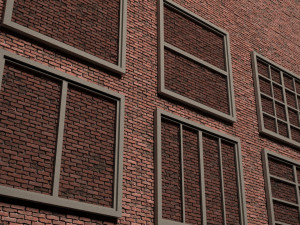 Classic victorian georgian bay window wood industrial exterior commercial residential open closed la 3D Model
