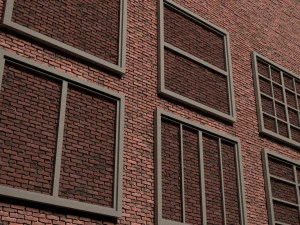 Classic victorian georgian bay window wood industrial exterior commercial residential open closed la 3D Model
