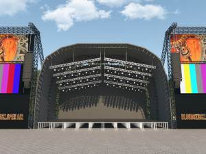 Concert Stage Event 3D Model