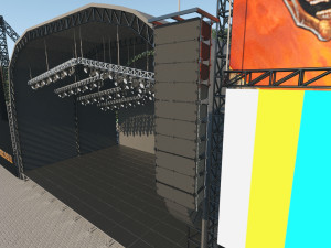 Concert Stage Event 3D-Modell