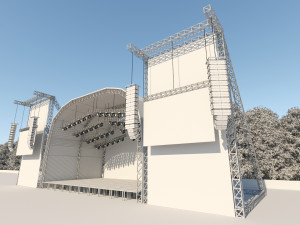Concert Stage Event 3D-Modell