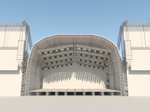 Concert Stage Event 3D-Modell