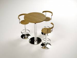 Low Poly Stool Chair 3D 모델