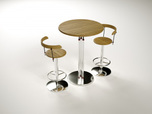 Low Poly Stool Chair 3D 모델