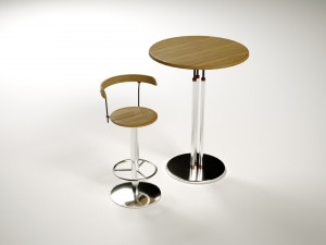 Low Poly Stool Chair 3D 모델