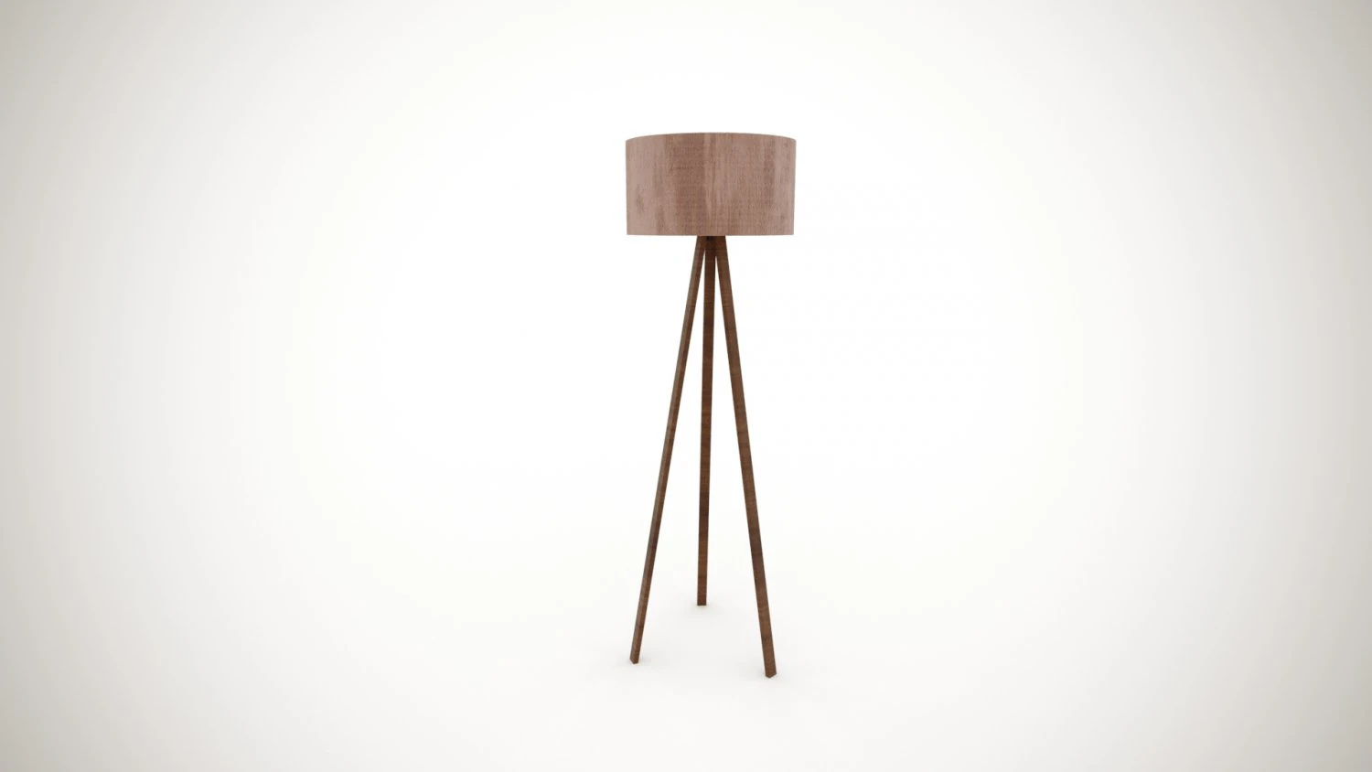 Low Poly Floor Lamp 3D Model .c4d .max .obj .3ds .fbx .stl .blend 