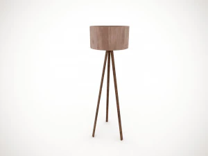 Low Poly Floor Lamp 3D Model