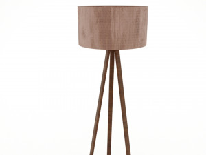 Low Poly Floor Lamp Model 3D