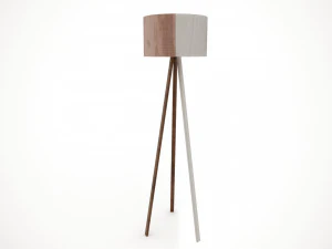 Low Poly Floor Lamp 3D Model