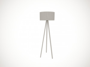 Low Poly Floor Lamp Model 3D
