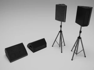 Концертні звукові колонки 3D Модель
