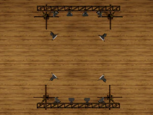 लाइटिंग ट्रस स्टैंड 3D मॉडल