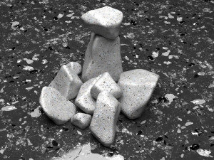 3D Scattered Rocks 3D Model