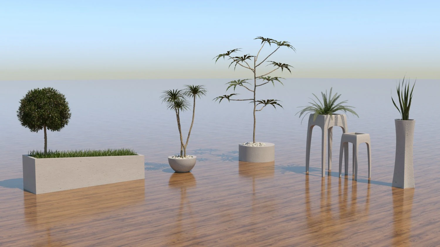 Decorative Flower Pot 3D Model .c4d .max .obj .3ds .fbx .stl .blend 