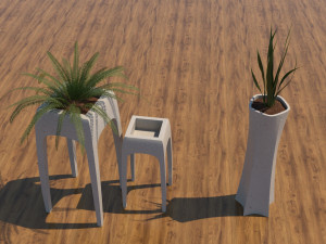 Decorative Flower Pot 3D Model