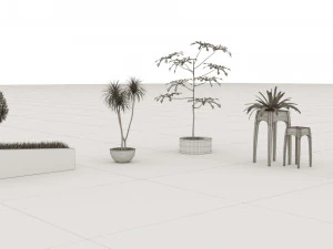 Decorative Flower Pot 3D Model