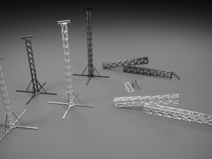 Stage Concert Truss 3D Model